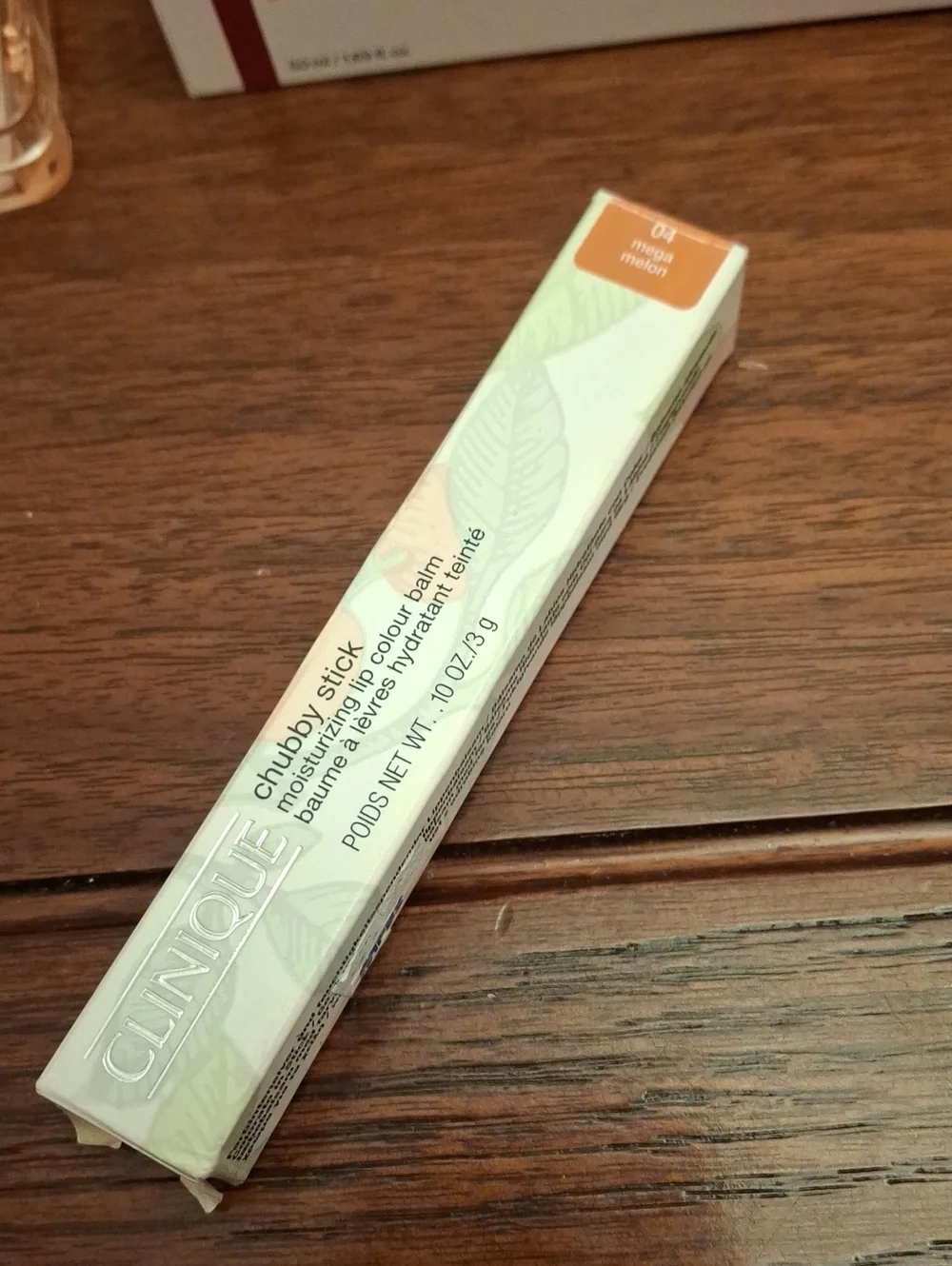 Clinique Chubby Stick Moisturizing Colour Balm 3g New Sealed 04 Mega Melon